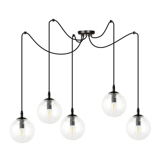 Gigi 5 pendant light clear