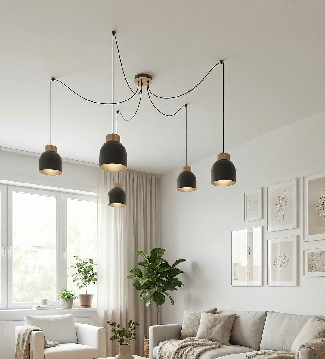 KRU 5 pendant lamp black