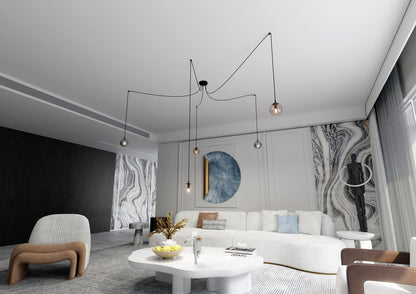 Gigi 5 pendant light mixed