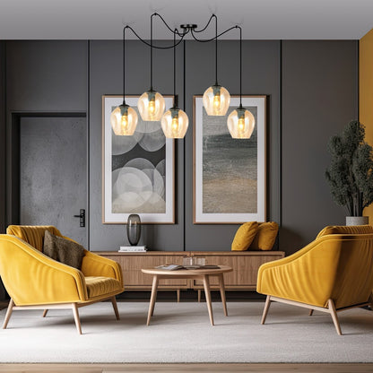 Level 5 pendant light amber