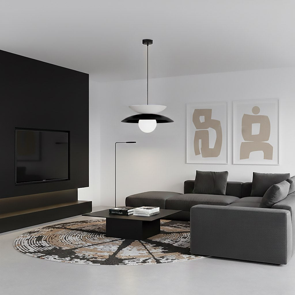 Nagoya 1 pendant light black/white