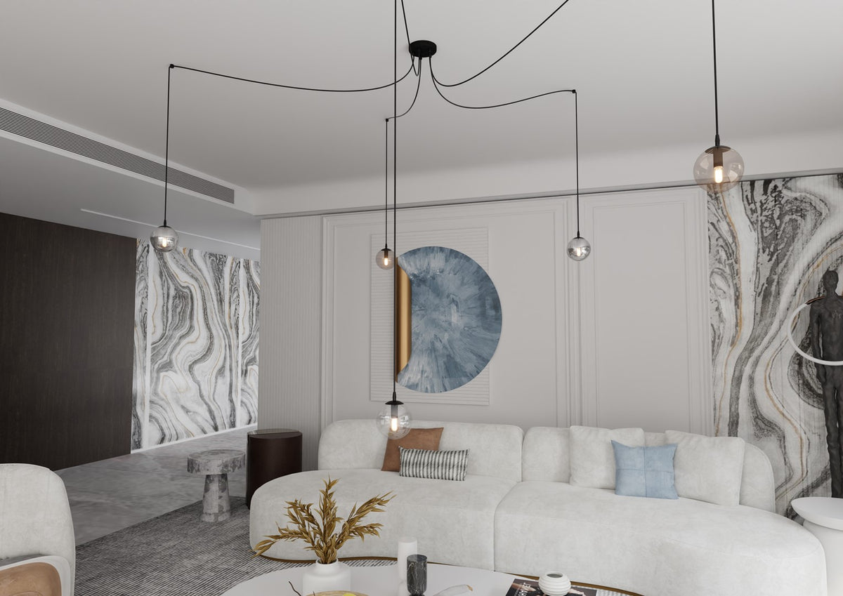 Gigi 5 pendant light mixed