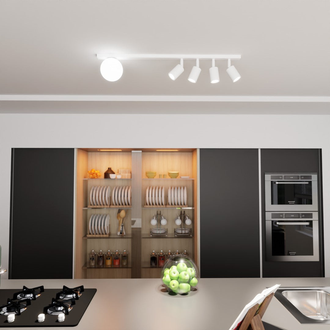 Baster 5 ceiling lamp white