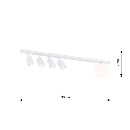 Baster 5 ceiling lamp white