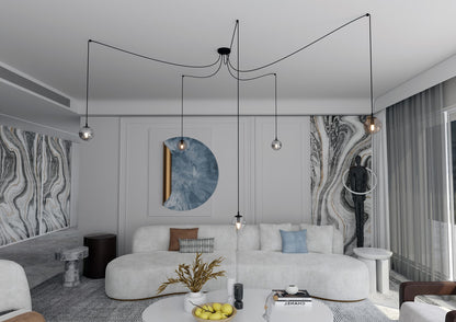 Gigi 5 pendant light mixed
