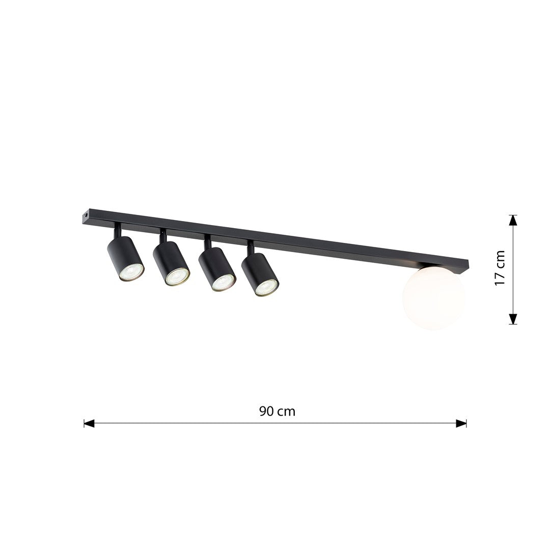 Baster 5 ceiling lamp black