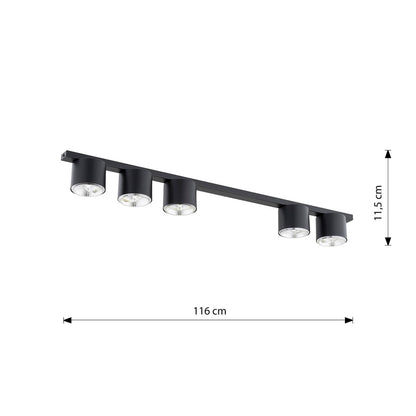 Nano 5 ceiling spotlight black