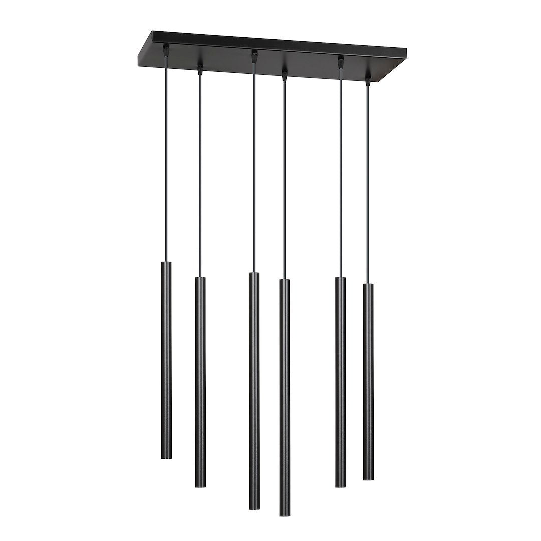 Selter 6 pendant light black