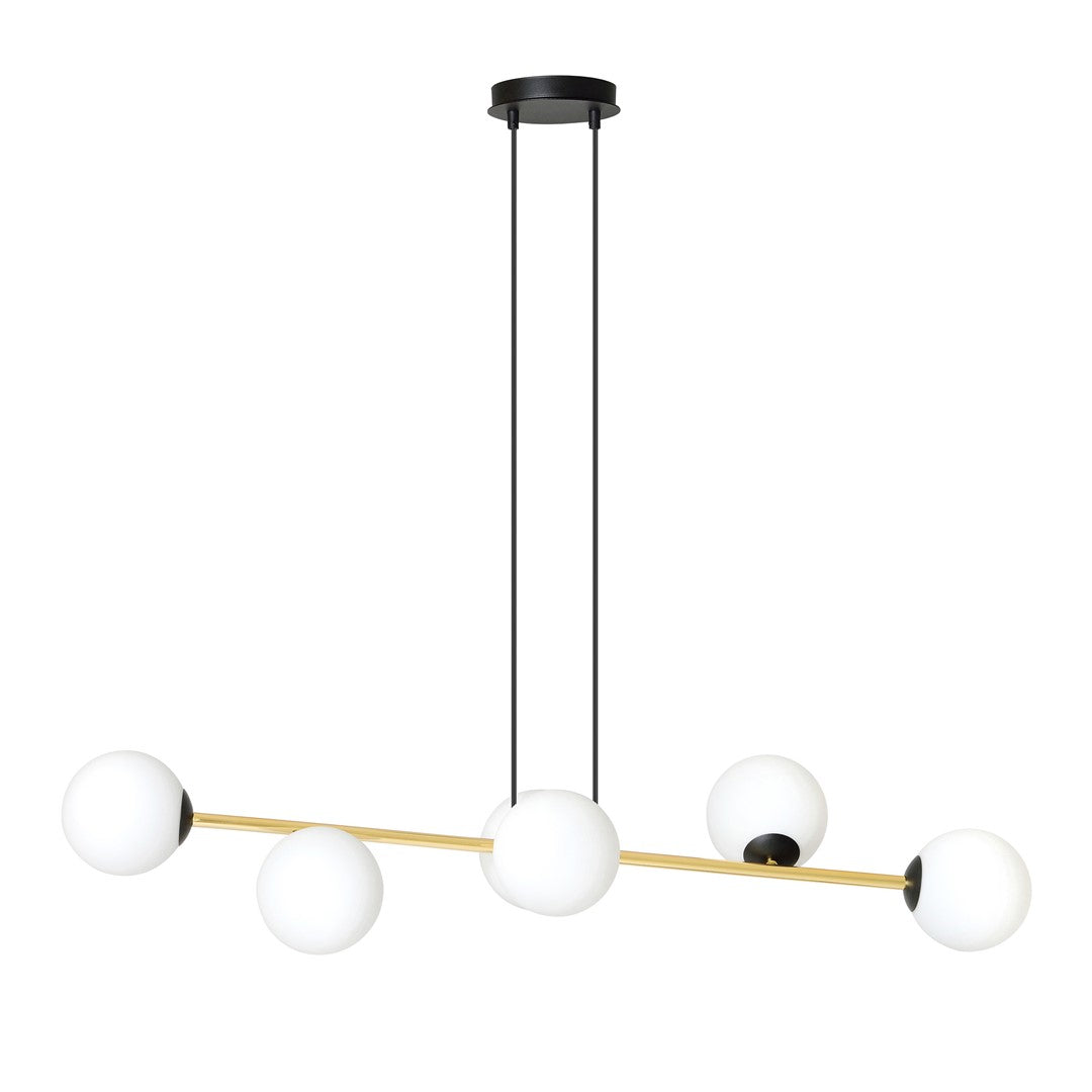 Gravity 6 pendant light black/gold