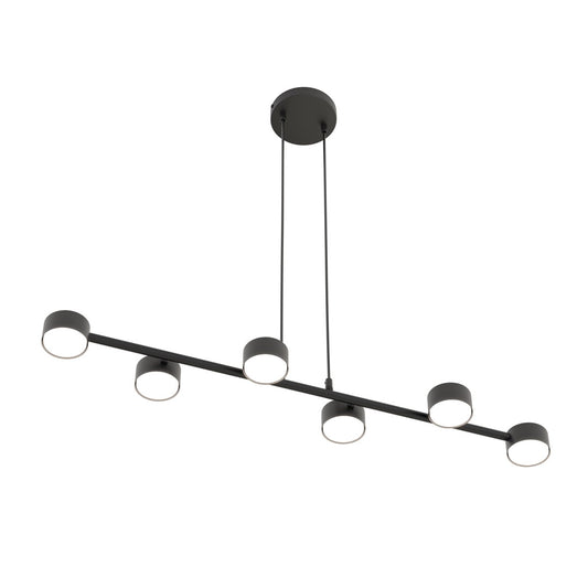 Megara 6 pendant light black