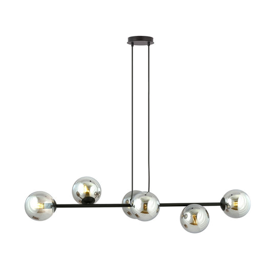 Rossi 6 pendant light black/graphite