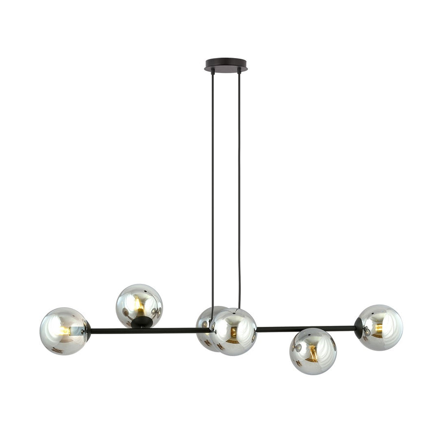 Rossi 6 pendant light black/graphite