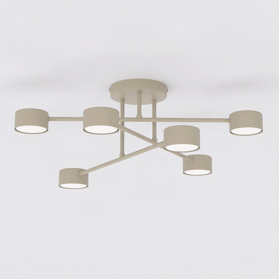 Halo 6 ceiling lamp mocha