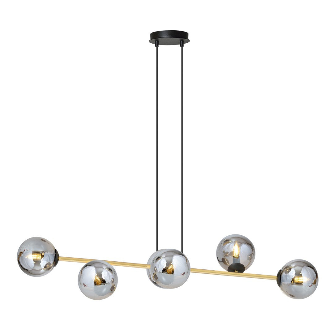 Gravity 6 ceiling lamp black/graphite