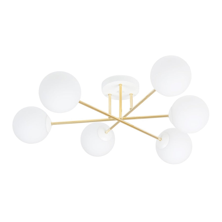 Magnum 6 ceiling lamp white/opal