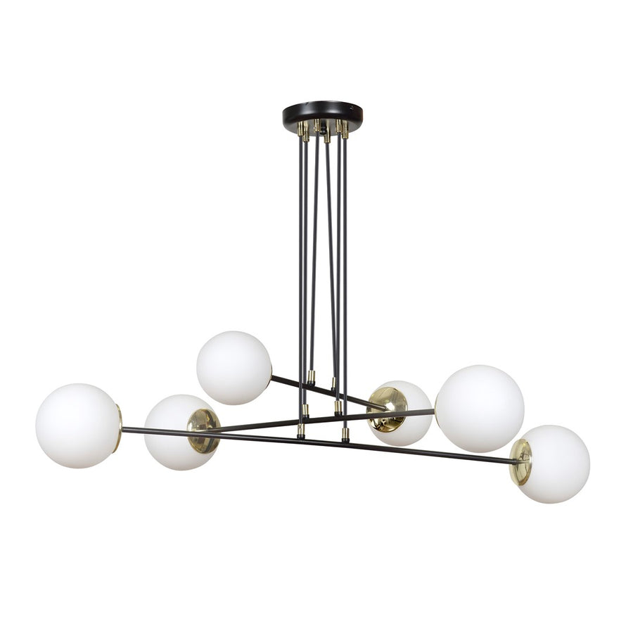 Ognis 6 pendant light black