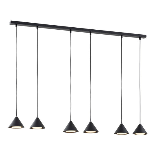 Elit 6 pendant light black/gold