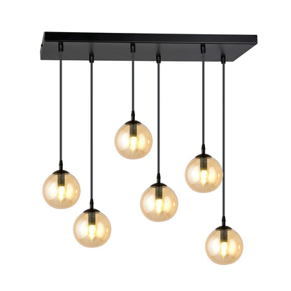 Cosmo 6 pendant light amber