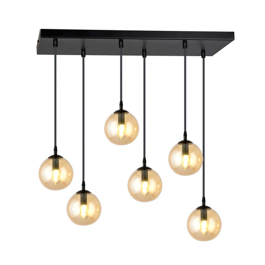 Cosmo 6 pendant light amber