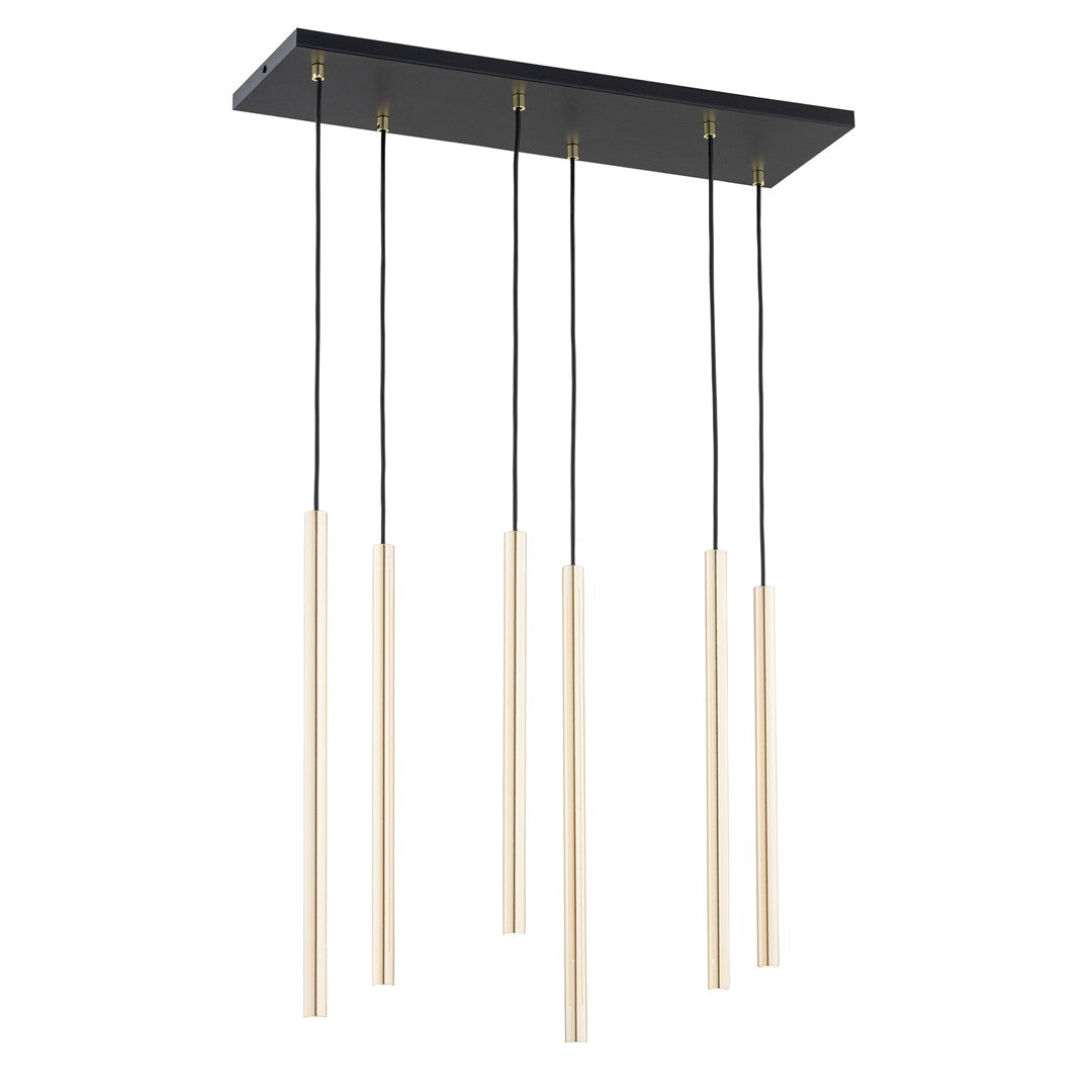 Selter 6 pendant light gold
