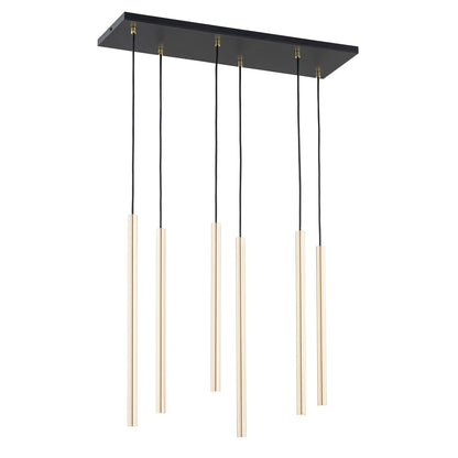 Selter 6 pendant light gold