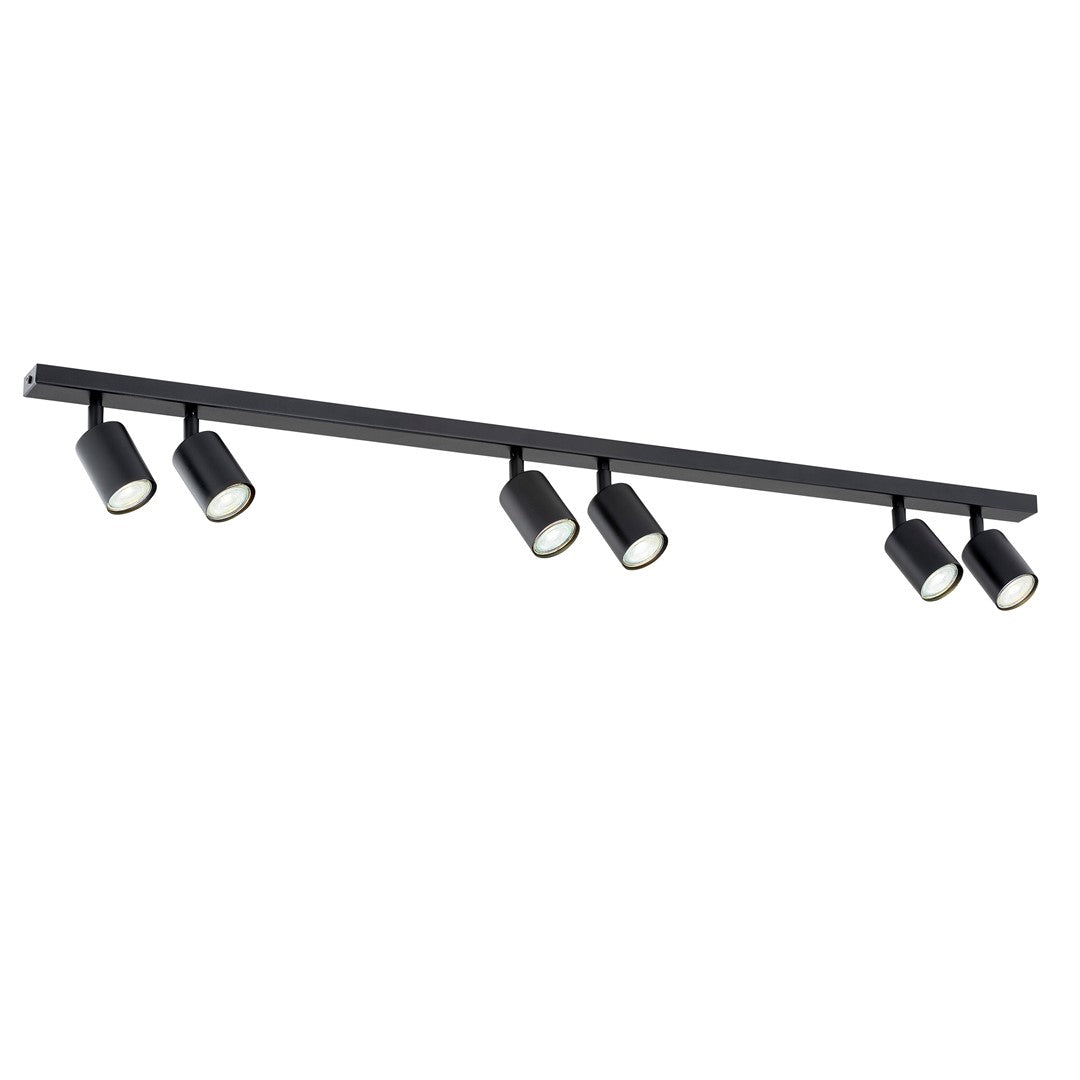 Flash 6 ceiling lamp black