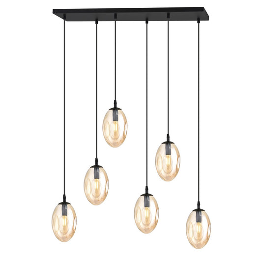 Astral 6 pendant light amber