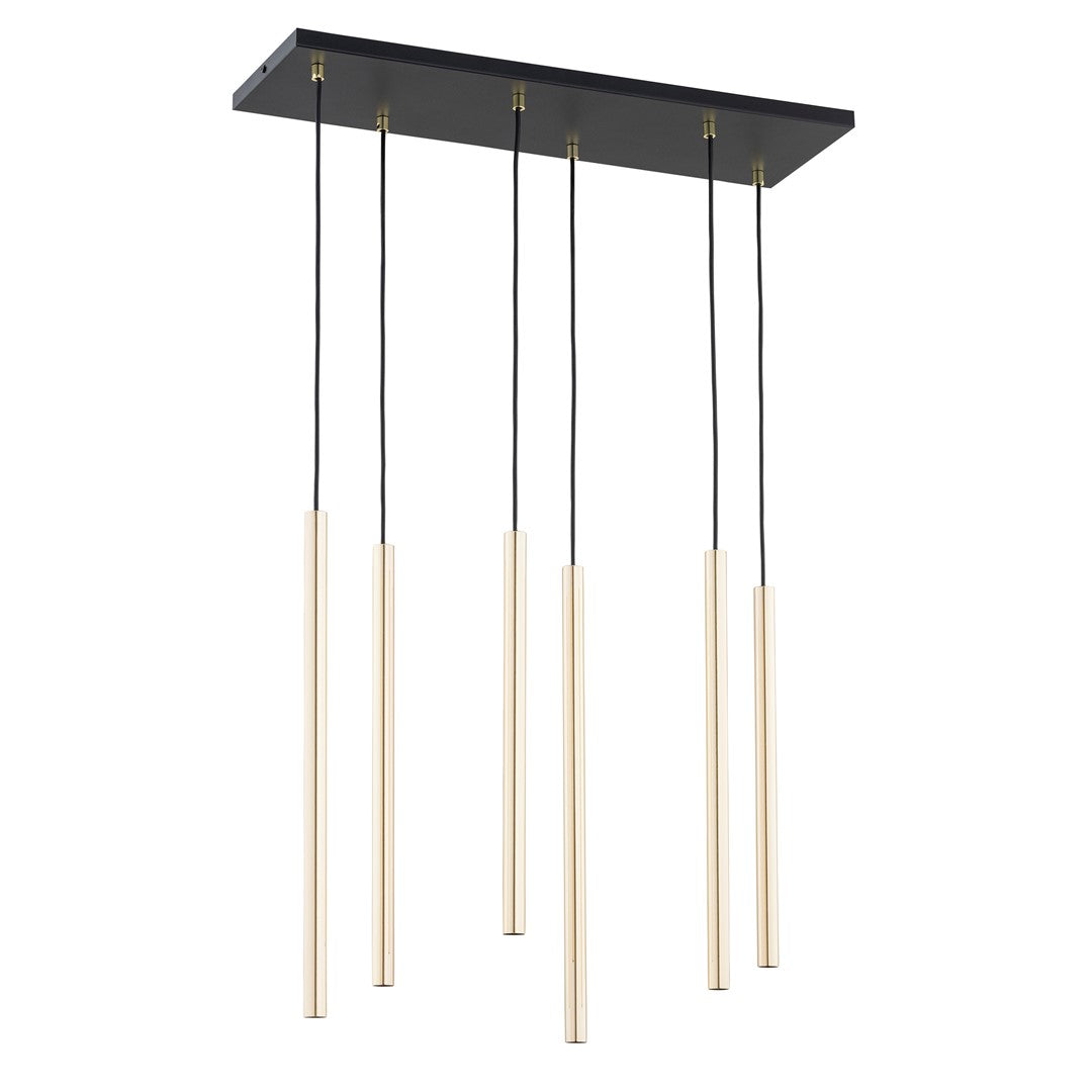 Selter 6 pendant light gold
