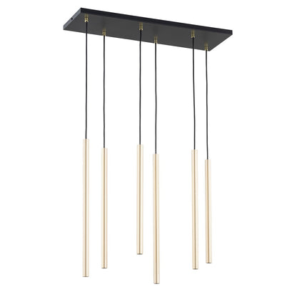 Selter 6 pendant light gold