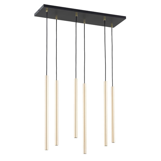 Selter 6 pendant light gold