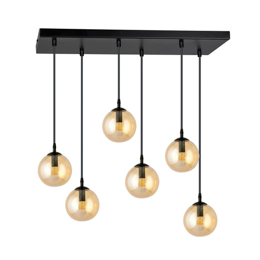 Cosmo 6 pendant light amber