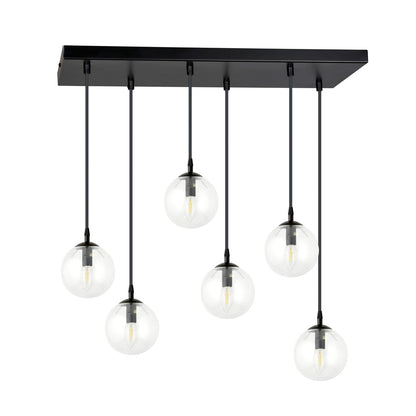 Cosmo 6 pendant light clear