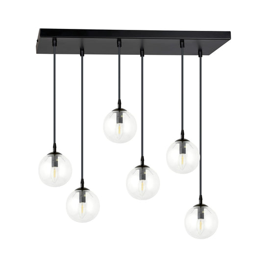 Cosmo 6 pendant light clear