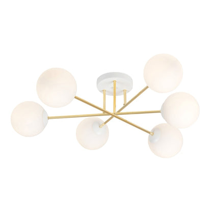 Magnum 6 ceiling lamp white/opal
