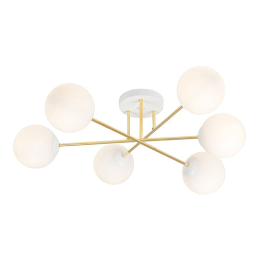Magnum 6 ceiling lamp white/opal