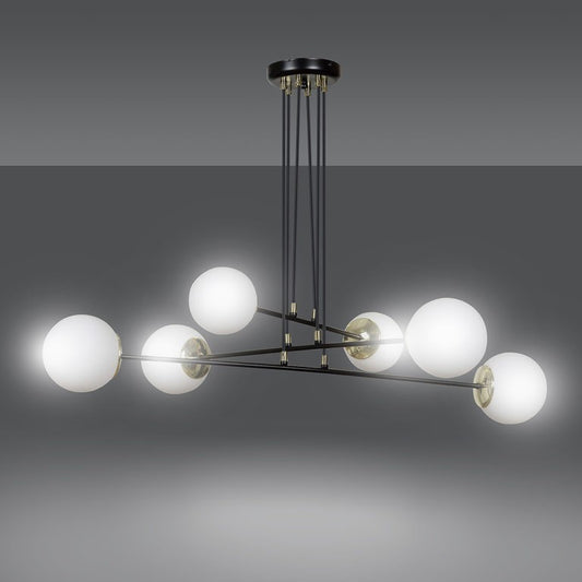 Ognis 6 pendant light black