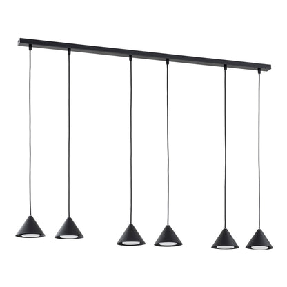 Elit 6 pendant light black/gold