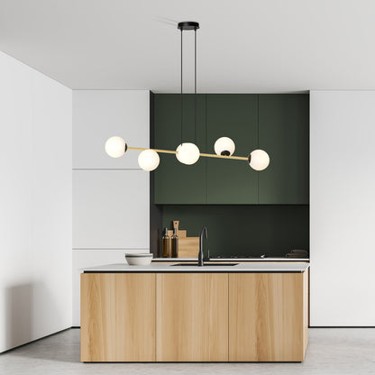 Gravity 6 pendant light black/gold