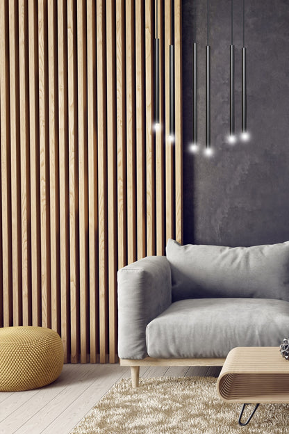 Selter 6 pendant light black