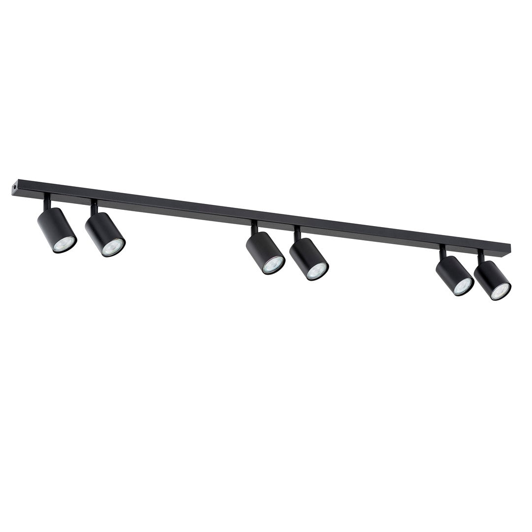 Flash 6 ceiling lamp black