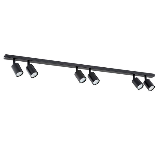 Flash 6 ceiling lamp black