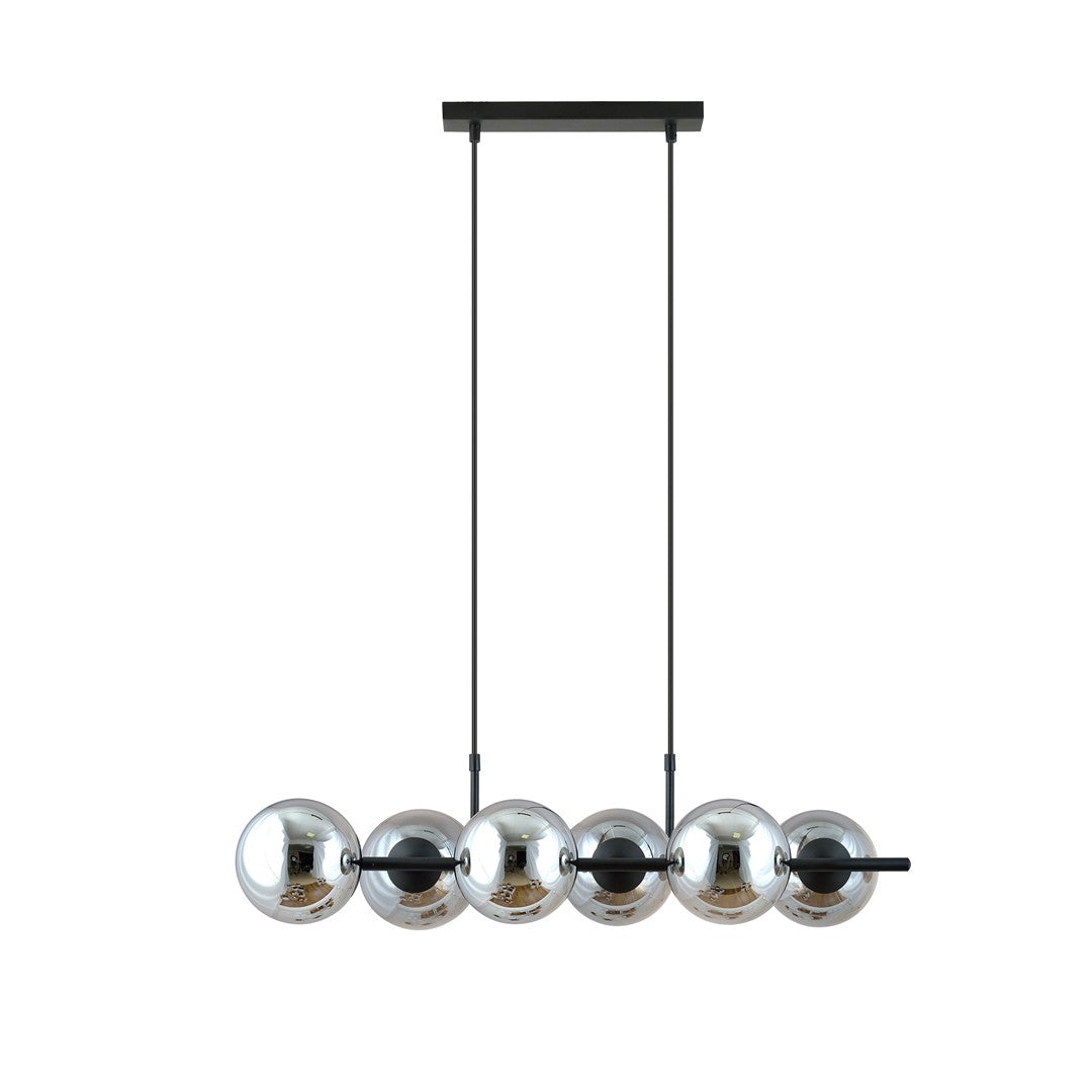 Rory 6 pendant light graphite