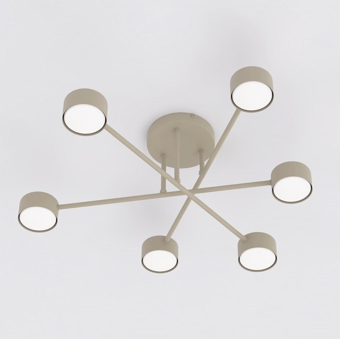 Halo 6 ceiling lamp mocha