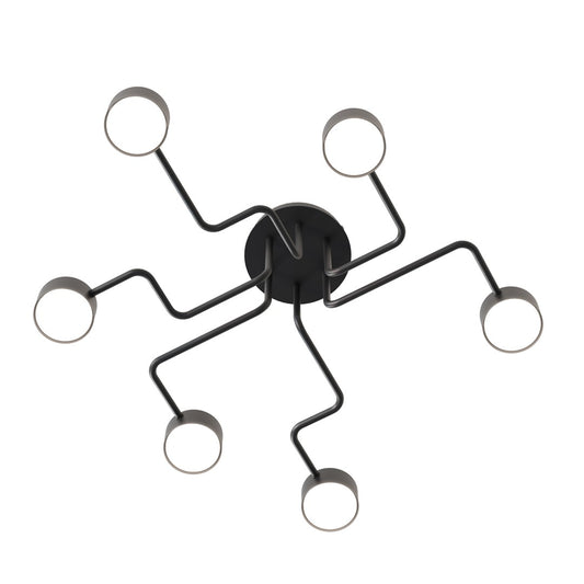 Kurage 6 ceiling lamp black