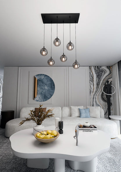 Cosmo 6 pendant light graphite
