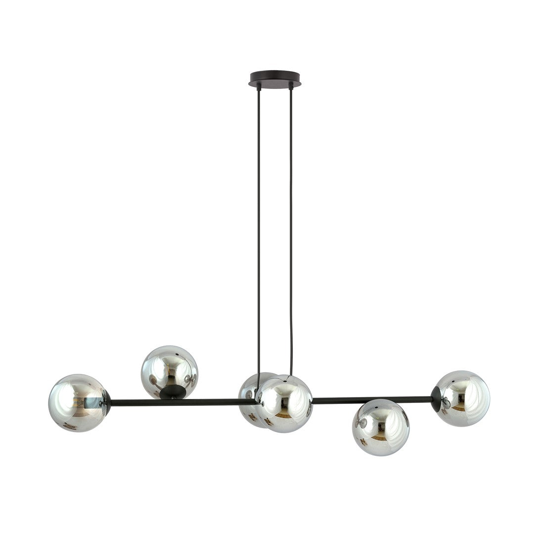 Rossi 6 pendant light black/graphite