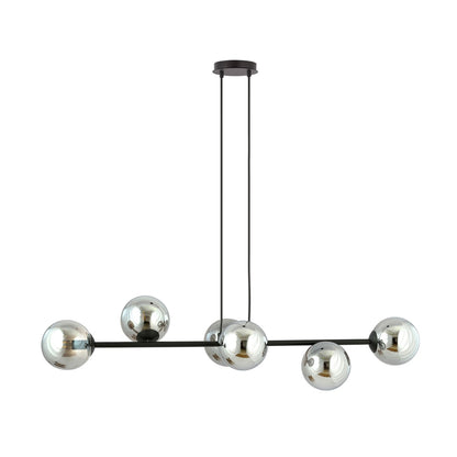 Rossi 6 pendant light black/graphite