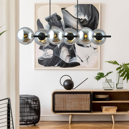 Rory 6 pendant light graphite