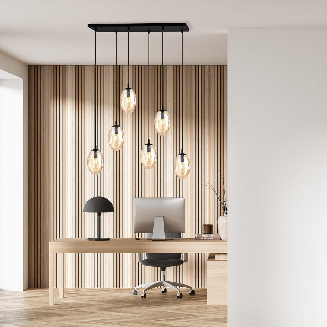 Astral 6 pendant light amber