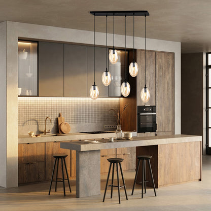 Astral 6 pendant light amber